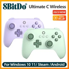 [Moedas/Taxa Inclusa] 8BitDo Ultimate C Wireless 2.4G Gaming Controller para PC