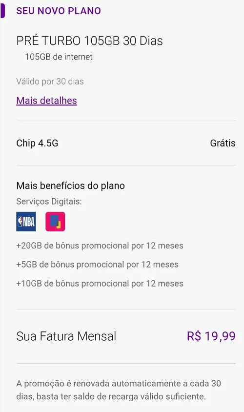 Imagem na descrição da promoção