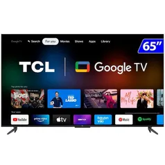Smart TV Semp TCL LED 65 Polegadas 4K Wi-Fi Google TV Comando de Voz 65P735