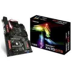 Placa Mãe Biostar Racing X470GT8, Chipset X470, AMD AM4, ATX, DDR4