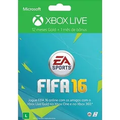 Xbox Live Gold 12 Meses + 1 Mês de EA Access - por R$ 115