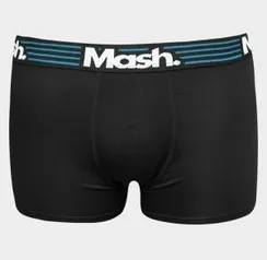 Cueca Mash Boxer - Preto e Branco - R$9