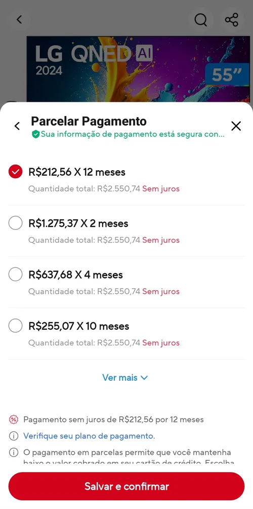 Imagem na descrição da promoção