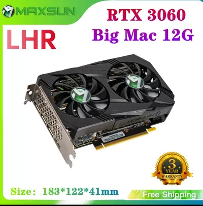 Placa de vídeo RTX 3060 12GB LHR