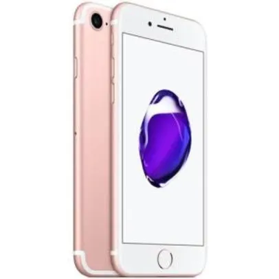 iPhone 7 32GB Ouro Rosa Desbloqueado IOS 10 Wi-fi + 4G Câmera 12MP - Apple valor de 2.489 no cartão submarino e 2.639 no boleto