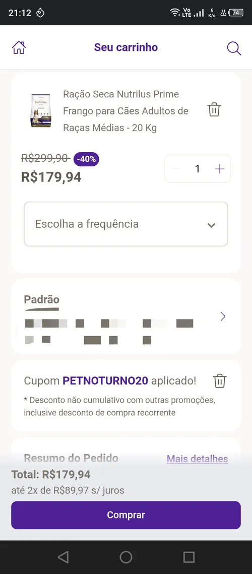 Imagem na descrição da promoção