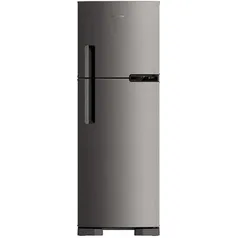 (AME SC 2.293) Geladeira/Refrigerador Brastemp Frost Free BRM44 375 Litros - Evox