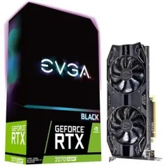 Placa de Video EVGA GeForce RTX 2070 Super Black Gaming 8GB | R$3200