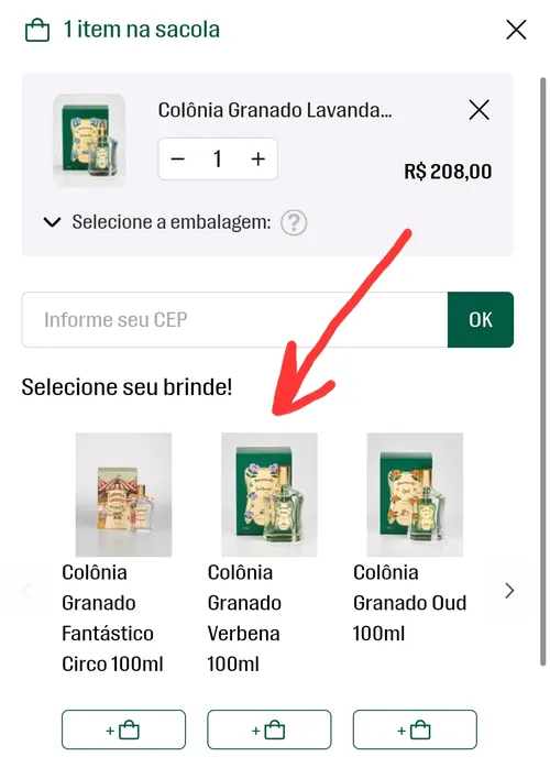 Imagem na descrição da promoção