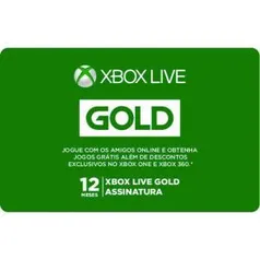 [cc sub] Gift Card Digital Xbox Live 12 Meses