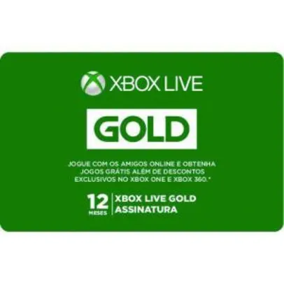 [cc sub] Gift Card Digital Xbox Live 12 Meses