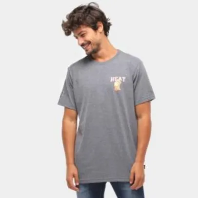 [APP] Camiseta Miami Heat NBA Masculina - Grafite | R$27..