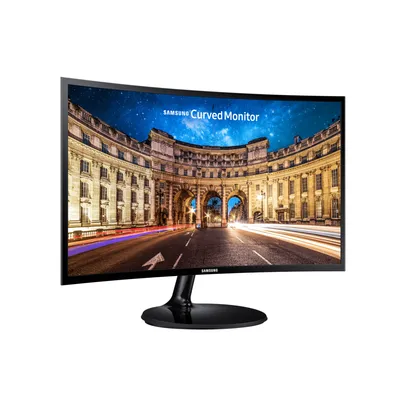 Monitor Curvo Samsung 27 Full HD, 72hz, IPS, HDMI, VGA, Inclinação Ajustável, Freesync, Preto - Lc27f390