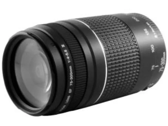 Lente Zoom Telefoto 75-300mm - Canon EF 75-300mm f/4-5.6III R$359