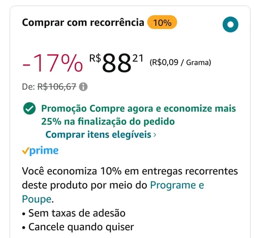 Imagem na descrição da promoção