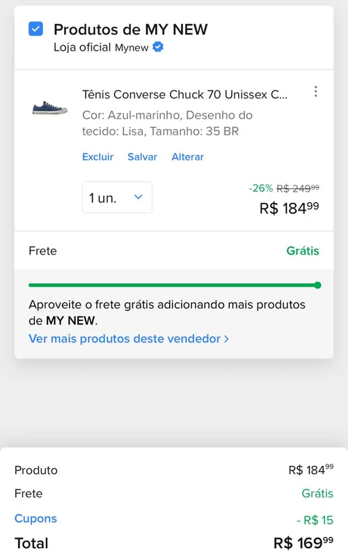 Imagem na descrição da promoção