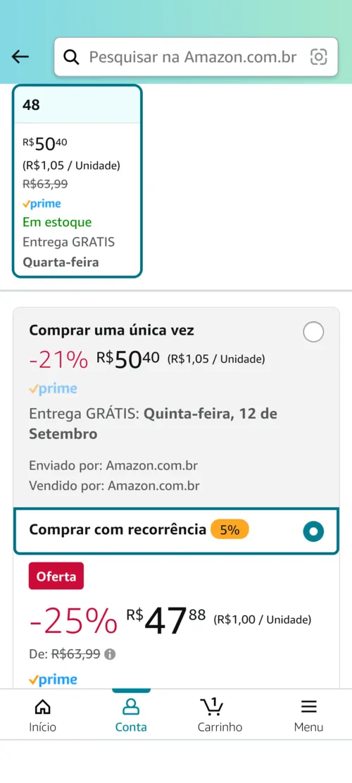 Imagem na descrição da promoção