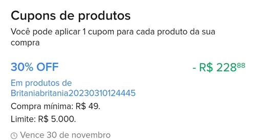 Imagem na descrição da promoção