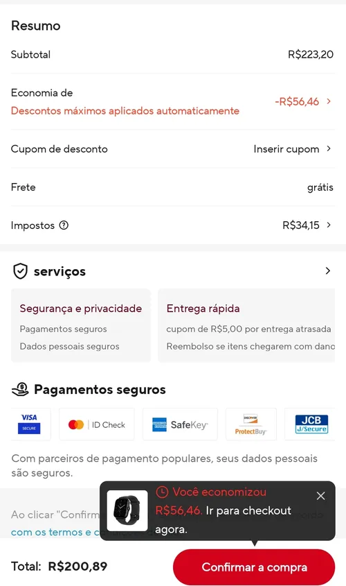 Imagen na descrição da promoção