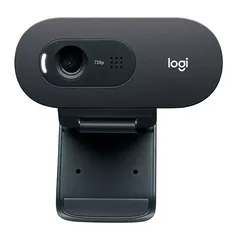 Webcam Logitech C505, HD 720p, USB-A, Preta, 960-001367