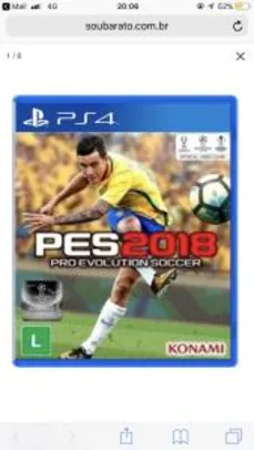 Game Pro Evolution Soccer 2018 - PS4 - R$30