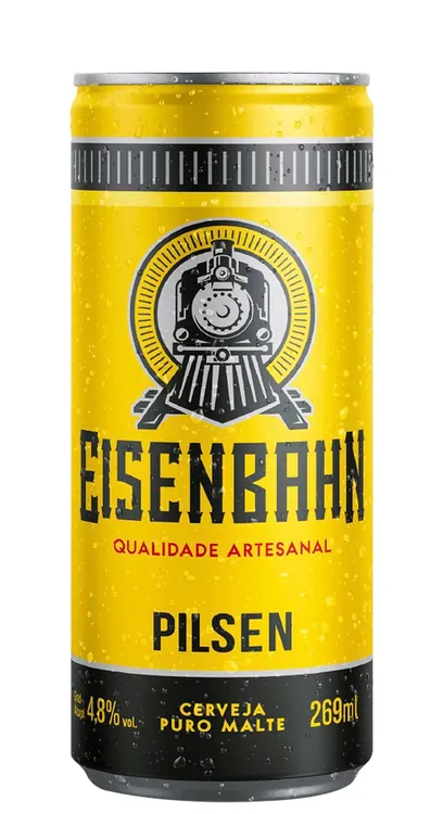 Foto do produto Cerveja Eisenbahn Pilsen Puro Malte Lata 269ml