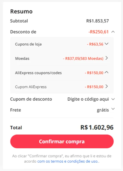 Imagem na descrição da promoção