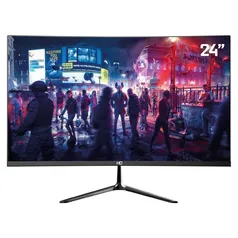 Monitor Gamer Curvo 24" 1ms 75hz 24HQ CURVO BLACK | R$773