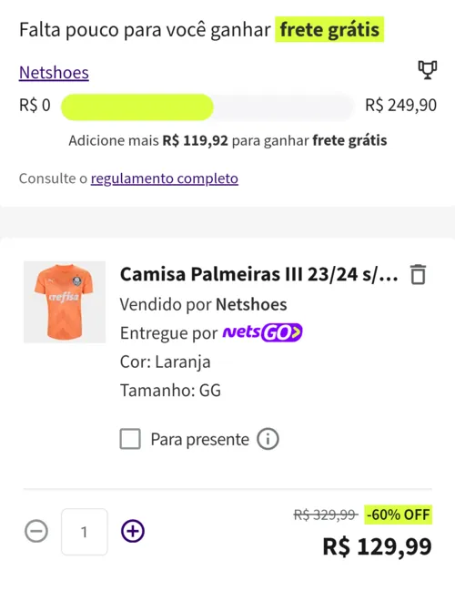 Imagem na descrição da promoção