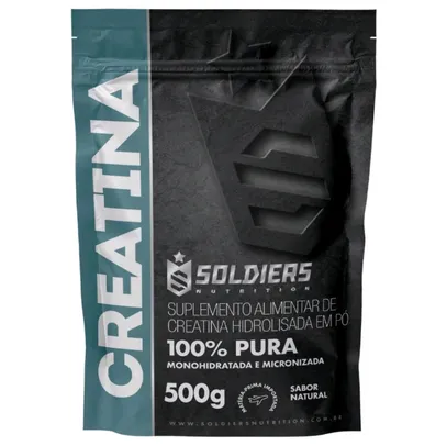 Creatina Monohidratada 500g - 100% Pura Importada - Soldiers Nutrition