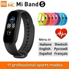 Mi Band 5 Versão Chinesa+ Pelicula de proteção proteção R$130