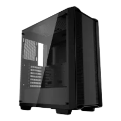 Gabinete Gamer DeepCool CC560 Limited, Black, Mid Tower, Vidro Temperado, ATX, Sem Fonte, Sem Fan, R-CC560-BKNAA0-C-1