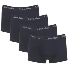 Kit 4 Cuecas Trunk Calvin Klein Life Algodão Pretas