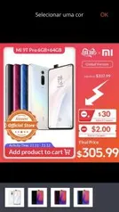 Xiaomi Mi 9T pro 6GB 128GB Versão Global - R$1595