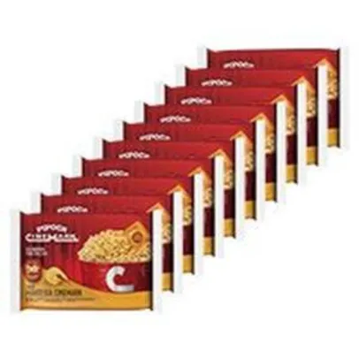 [CC Shoptime] Kit Pipoca Cinemark 10 Unid Sabor Manteiga | R$ 26