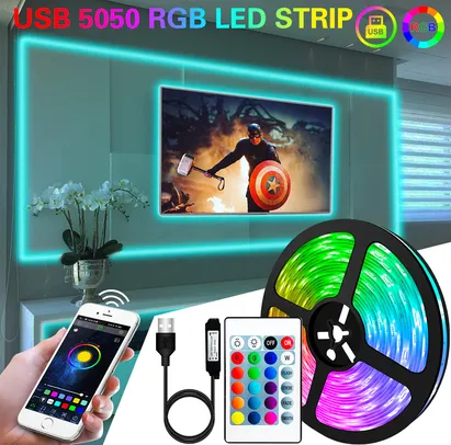 Fita Led RGB 3 metros - R$0,27