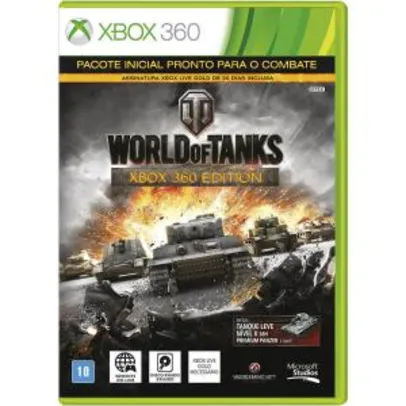 World Of Tanks - Xbox 360 Edition + Live Gold 1 mês, só R$ 9,90