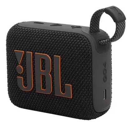 [CC Santander] Caixa de Som JBL GO 4 Black Resistente à Água Bluetooth 5.3 Cor preto