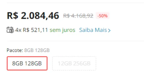 Imagem na descrição da promoção