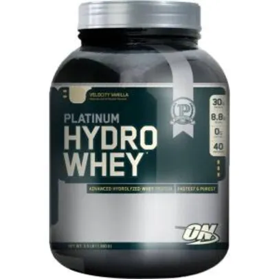 [R$158,40 AME] Whey Hydro Platinun Suplemento Alimentar 1590g Baunilha - Optimum Nutrition