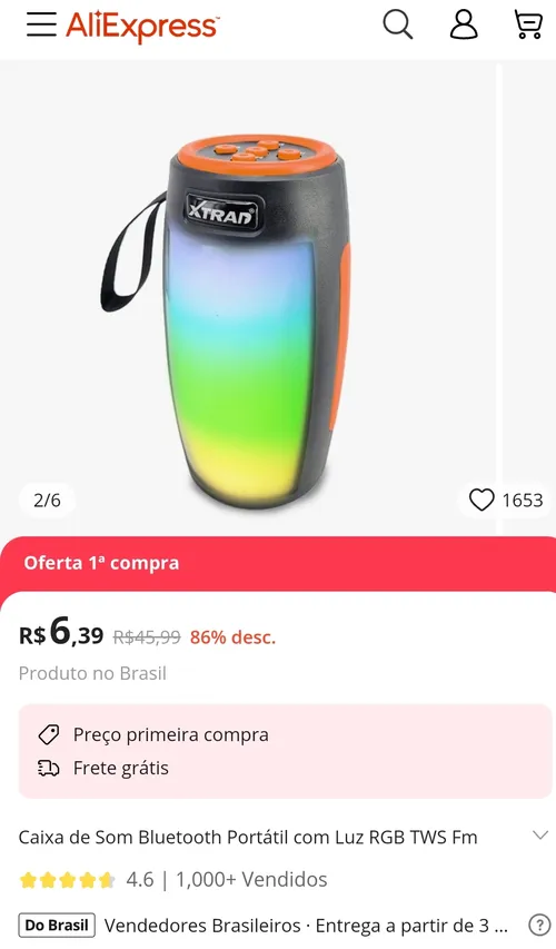 Imagem na descrição da promoção