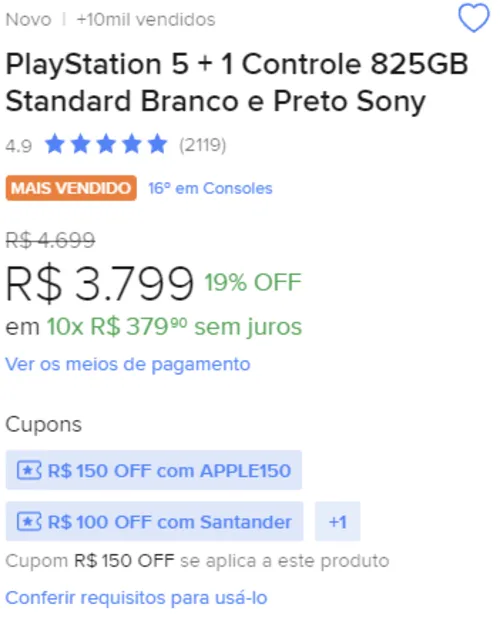 Imagem na descrição da promoção