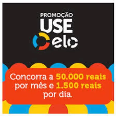Promoção Use Elo Concorra a até R$ 50.000