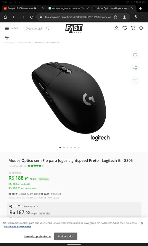 Imagem na descrição da promoção