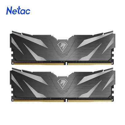 (Contas Novas R$ 222) MEMÓRIA NETAC SHADOW II DDR4 - 8GBX2 3200MHZ