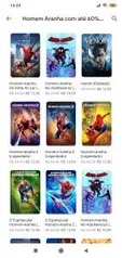 Filmes do Homem-Aranha com até 60% OFF