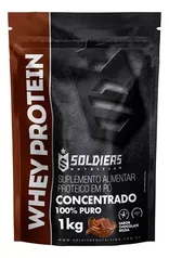 Whey Protein Concentrado 1Kg Chocolate Belga Soldiers Nutrition