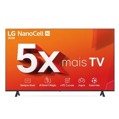 Smart TV LG NanoCell AI NANO80 4K de 65 polegadas 65NANO80 