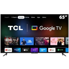 Smart TV LED 65 4K TCL 65P735 Google TV, HDR, Dolby Vision Atmos, ALLM, WiFi Dual Band, Bluetooth Integrado, Comando de Voz à Distância