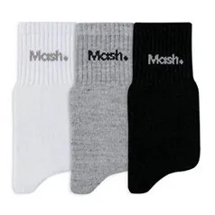 Kit 3 Pares de Meia Cano Curto, Mash, Masculino 34-38 / 39-43 - R$12